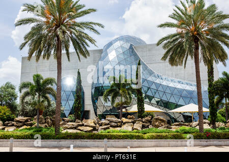 St. Saint Petersburg Florida,Salvador Dali Museum,Bayshore Drive,surrealist art,exterior,glass,FL180731061 Stock Photo