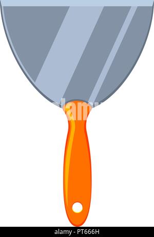 Colorful cartoon whide metal spatula Stock Vector