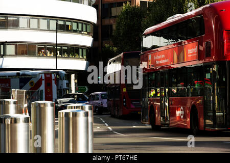 Travel with bus in London city in 17. September 2018 ( United Kingdom ) Stock Photo