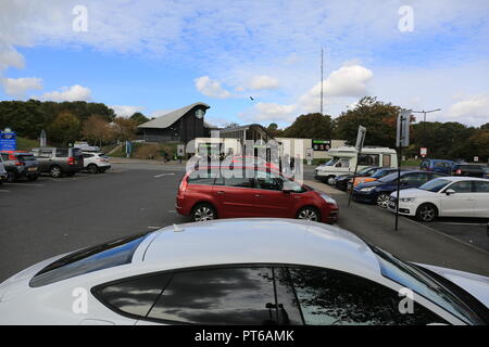 M4 service station Stock Photo