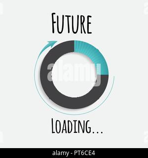 Future loading concept. Vector Illustration Stock Vector