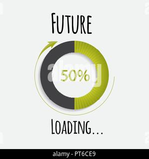 Future loading concept. Vector Illustration Stock Vector