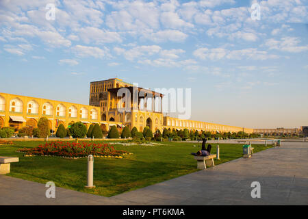 A historical place in Iran is Naghshe Jahan square. Stock Photo