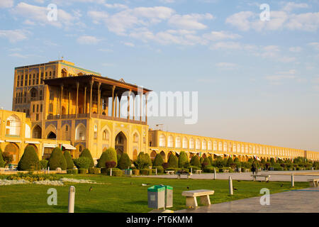 A historical place in Iran is Naghshe Jahan square. Stock Photo