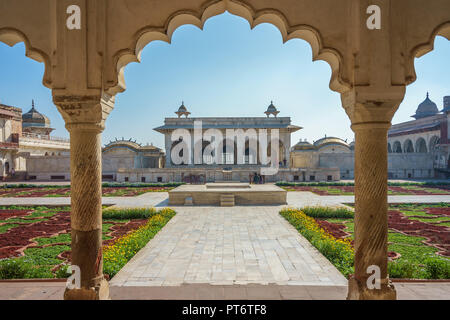 Khas Mahal and Anguri Bagh Grape Garden, Agra Fort Stock Photo