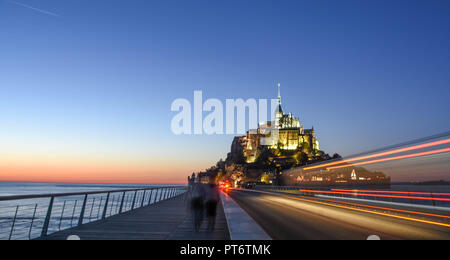 Island Monastery Mont Saint Michel, Normandy France Stock Photo