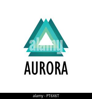 Logotype of Aurora, Northern Lights Stock Vector