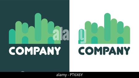 Creative Logo of Northern Lights Stock Vector