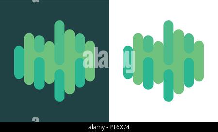 Creative Logo of Northern Lights Stock Vector