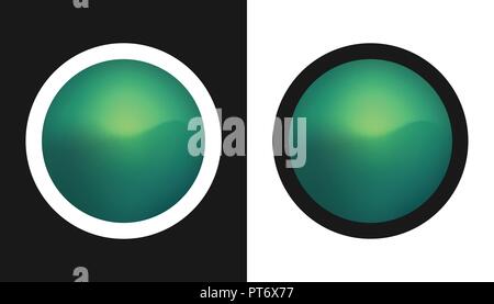 Northern Lights - Vector Illustration Stock Vector