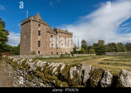 Huntingtower Castle on the outskirts of the city of Perth in Scotland, UK Stock Photo