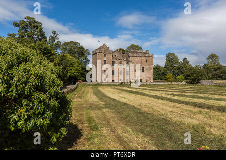 Huntingtower Castle on the outskirts of the city of Perth in Scotland, UK Stock Photo