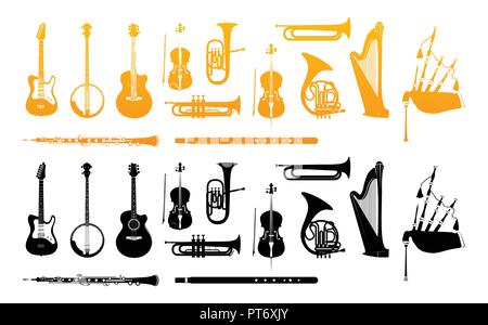 Orchestra Musical Instrument Stock Vector