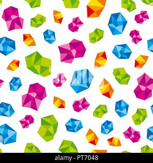 Colorful precious gems, jewels. Stock Vector