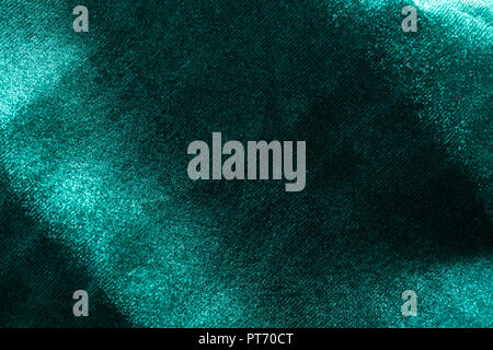 abstract background from fabric texture green velvet Stock Photo