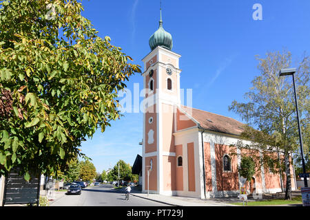 Illmitz: church in Neusiedler See (Lake Neusiedl), Burgenland, Austria Stock Photo