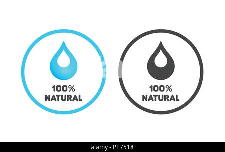 Emblem of Natural and Eco Products Stock Vector