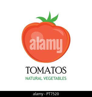 Logo for Market with Natural Vegetables Stock Vector