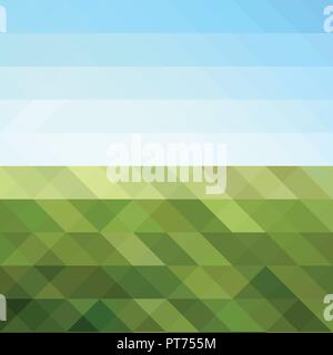 Abstract Triangular Mosaic in colors of Sunny Day Stock Vector