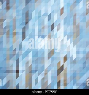 Geometric Triangular Abstract Background in Cold Colors Stock Vector