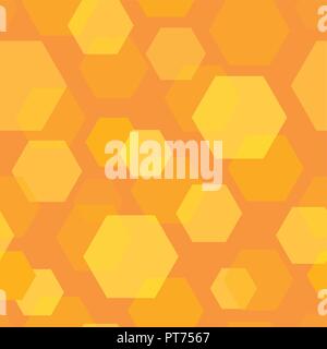 Seamless Background Pattern of Honeycomb Stock Vector