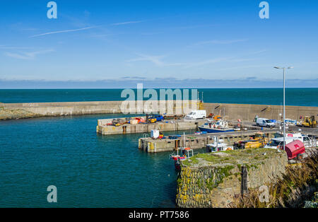 Outer Harbour or Dock at Amlwch Anglesey North Wales Stock Photo