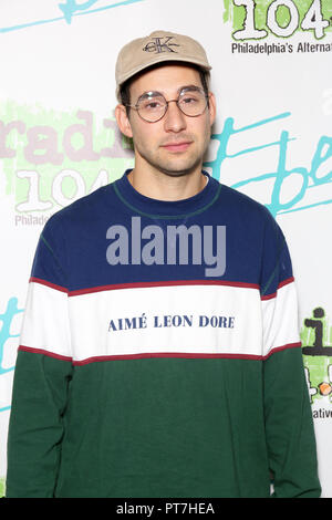 PHILADELPHIA, PA - OCTOBER 6 : Jack Micheal Antonoff, the lead singer and songwriter of Bleachers pictured backstage at Radio 104.5's The Endless Summer Show at Xfinity Live in Philadelphia, Pa on October 6, 2018 Credit : Star Shooter Stock Photo