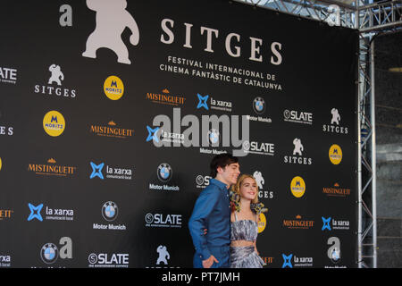 Sitges, Spain. 7th Oct 2018. Kiernan Shipka and Ross Lynch attend Sitges Festival. Credit: Marta Abellan/Alamy Live News Stock Photo