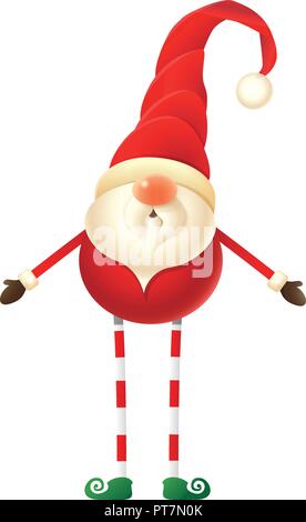 Cute Christmas Gnome illustration Stock Vector