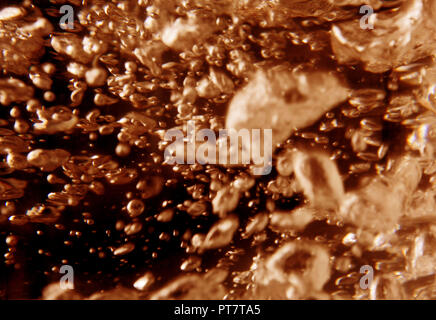 boiling water, abstract bubble shapes, abstract artistic background design Stock Photo