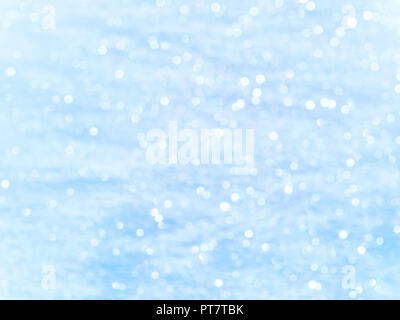 Abstract snow background with bokeh Stock Photo