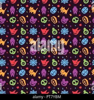 cute hallowen pattern background Stock Vector