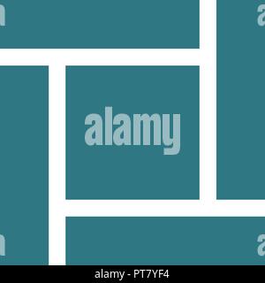 Abstract logo for business company, Square abstract logo, can be used for both print and web development, isolated on white background Stock Vector