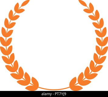 Laurel wreath icon, can be used for both print and web development, isolated on white background Stock Vector