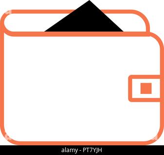 Wallet vector icon, can be used for both print and web development, isolated on white background Stock Vector