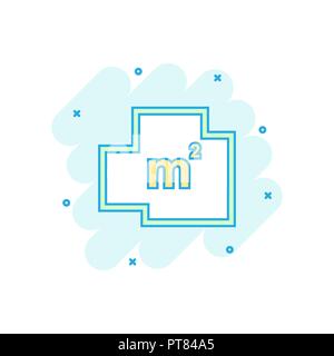 Vector cartoon house plan icon in comic style. Architect scheme sign illustration pictogram. House scheme business splash effect concept. Stock Vector