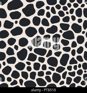 vector seamless stone wall texture. black rock stones background pattern Stock Vector