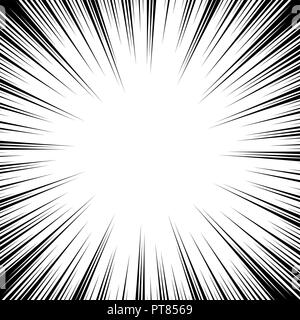 vector speed background. comic manga illustration with horizontal lines ...