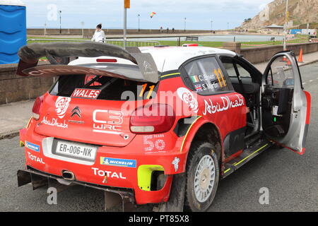 Wales Rally GB Llandudno, The Great Orme Time Trial Stage Stock Photo