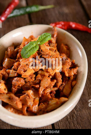 Chicken gyros with hot pepper spices Stock Photo