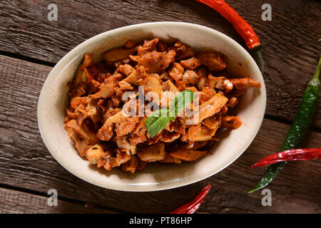 Chicken gyros with hot pepper spices Stock Photo