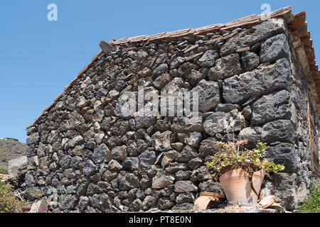 old  house  with natural stone facade wall Stock Photo