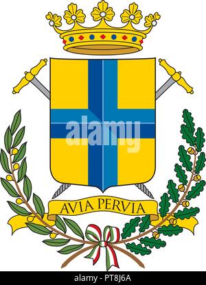 Modena city coat of arms, vector ilustration, Italy Stock Vector
