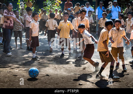 School in Waipoekang, Flores, Indonesia Stock Photo