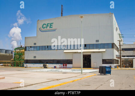 CERRO PRIETO geothermal power plant at Comision federal de electricidad Stock Photo