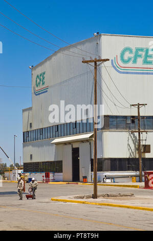 CERRO PRIETO geothermal power plant at Comision federal de electricidad Stock Photo