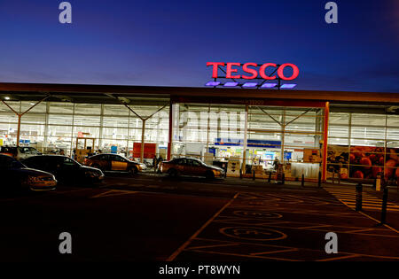 tesco supermarket, cambridge, england Stock Photo