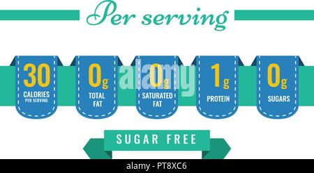 Nutrition Facts Label Template Vector Stock Vector Image & Art - Alamy