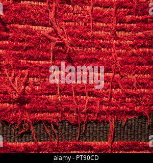 red fabric textured background Stock Photo