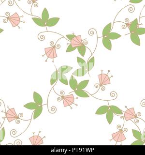 Trendy Seamless Floral Pattern In Vector Stock Vector